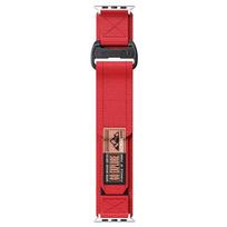 Velcro Nylon Strap Band for Apple Watch Ultra 2/Ultra 3 49mm, Series 10 42mm 46mm, Series 9/8/7 41mm 45mm, Series 6/5/4 40 44mm S10 42mm 41mm 40mm raudona