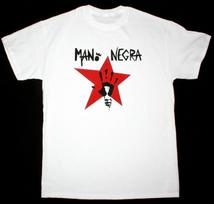 Best Shirt Mano Negra King Of Bongo Manu Chao Mala Vida Ska Punk Band Tshirt Size Usa S to 2XL Heavy Cotton Limited Edition S white