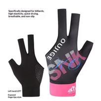 AntiSlip Billiards Glove 3 Finger Open Breathable Polyester Comfortable Fit for Snooker Pool Gaming 7