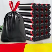 Thickened Leak-Proof Drawstring Garbage Bags, Suitable for Home, Office, Kitchen, Bathroom, Outdoor, and Commercial Use 15pcs/1 roll juoda