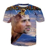 Funny Nicolas Cage 3D All Over Printed T Shirts Short Sleeve Summer Harajuku Fashion Hipster Hip Hop Children Tees Unisex Tops S