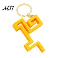 Chinese Zodiac Keychain Pendant Spring Festival Gala Mascot Style Pattern Key Chain Auspicious Souvenir New Year Small Gift auksinė