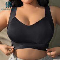 Plus Size Wireless Seamless Tank Style Push Up Bra For Women Large Breast 1XL juoda