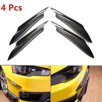 Car Body Spoiler Aero Kit - Carbon Style Bumper Diffuser (4PCS)