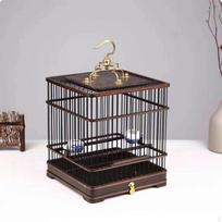 Bird Cage with Pullout Tray Hanging Wooden Birdcage for Decorators, Tabletop,