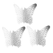 3Pcs Stainless Steel Finger Guard Adjustable Finger Guard Protector for Cutting Vegetables Meat And Fruits Ergonomic Anti-Cut Design Kitchen Safety (as the picture,B 3pcs)