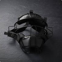Softball Athlete's Face Guard Wire Cage Steel Foam Padded Black
