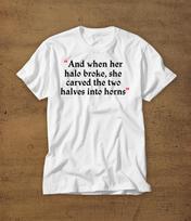 And When Her Halo Broke She Carved The Two Halves Into Horns | Tshirt | Tee | Shirt | Funny | T-Shirt | Womens Shirt | Girl Power | Women 3XL
