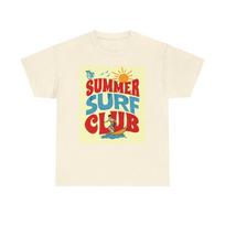 Summer Surf Club Graphic T Shirt Retro Unisex Heavy Cotton Tee S
