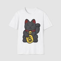 Black Maneki-neko (unisex tshirt) 2XL