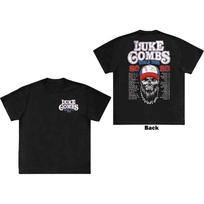 LUKE COMBS World Tour 2023 Skull T-SHIRT NEW S M L XL XXL official band merch S