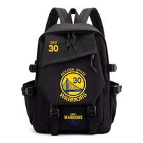 Curry 30 Golden State Warriors NBA Irving 24 Basketball Star Elementary High School High Capacity Backpack Black a - free gift (random)