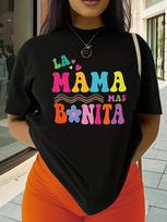La Mama Mas Bonita Graphic T-shirt XXXXL