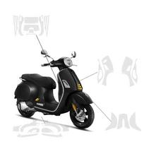 Paint Protective Foil for Vespa 300GT 2021-2024 Round Light Version TPU PPF Body Protection One Size