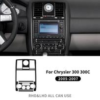 Carbon Fiber Air Vent Trim Sticker for Chrysler 300 300C 2005-2007 LHD RHD Interior Panel Black Carbon