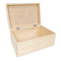 Wooden Box with Lock 30x20x14 cm - Box for Memories and Decoupage