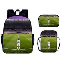 Football Print Schoolbag 17 Inch Backpack World Cup Worldcup