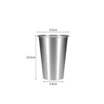 230/350/500ml Nerūdijančio Plieno Alaus Bokalai Namų Ūkiui Biurui Metaliniai Vandens Gėrimų Kavos Termopuodeliai Arbatos Pieno Puodeliai Virtuvės Gėrimų Indai 230-500ml