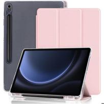 Protective Case - BOOLING - for Samsung Galaxy Tab S9 FE / S10 FE / S10 Lite - Shockproof Pink - Stylus Holder - Silicone rožinė