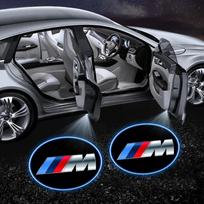 2 vnt. automobilio durų projektoriai LED pasveikinimo šviesos emblema BMW M M1 M2 M3 M4 M5 M6 M8 X3 X4 X5 X6 E34 E36 E60 E90 E46 E39 E70 gray