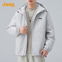 Jeep Men's Hooded Winter Padded Jacket L