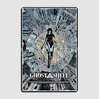 Ghost In The Shell Metalo ženklas Personalizuotas Klubas Namų Klubas Baras Garažo Dekoracija Skardos Ženklas Plakatai 20x30cm（7.8x11.8inch）