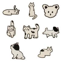 8 Pcs Cartoon Cats Applique Patches Lovely Animal Iron On Patches Embroidered Patches Repair Patches Sew On Patches 1