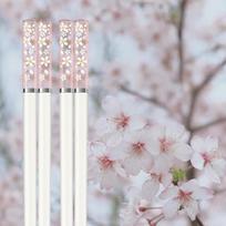 1 Pair Japanese Chopsticks Pink Cherry Blossom Sushi Reusable Food Sticks Beautiful Chinese Cooking Chopsticks Tableware rožinė