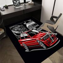1 vnt. automobilio variklio papildomai didelis neslystantis grindų kilimėlis, biuro, šeimos, miegamojo didelio ploto kilimas, vidaus kilimai, ryškios spalvos 60cm by 90cm
