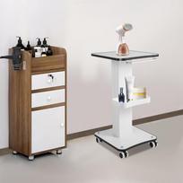 Bymaocar Rolling Cart Beauty Salon Trolley Cart Spa Stand clinic Roller Trolley Floor Standing w/ Handle & Four universal wheels balta