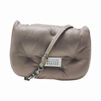 Maison Margiela Chain Strap Logo Patch Leather Shoulder Crossbody Bag Women bags Gray S56WG0181P4300T4315 Basic Set (Bag+Dust Bag)