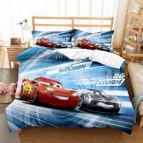 Cars Series Three-piece Duvet Cover Set 135*200cm