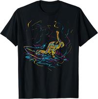 Abstract Art Surfing for Surfer and Surfers TShirt  Streetwear  Men Clothing Tops  Graphic T Shirts  Vintage T Shirt S