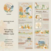 Southern France Romance: Ketchup Girl PET Tape & Circular Sticker Planner Set