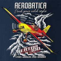 Vintažiniai EXTRA 300 akrobatiniai monoplanai T-shirt 100% medvilnė apvali kaklo iškirptė vasariniai trumparankoviai laisvalaikio vyriški T-shirt dydis S3XL S