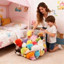 Stuffed Animal Bean Bag Clear Plush Toys Organizer Extra Large Waterproof Stuffable Bean Bag For Bedroom Playroom Living Room CHINA