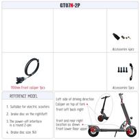 Right Disc Rear Brake Caliper Base A 160 B 140 Hydraulic Lower Pump Electric Bike Custom Tubing Length Riding Accessories Front brake clip