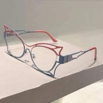 Butterfly Shaped Eyeglasses Women Fashion Hollowed Rim Blue Light Blocking Optical Glass frames Modern Stylish Design Eyewear transparent lenses