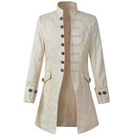 Men's Steampunk Vintage Tailcoat Male Cothic Victorian Frock Coat Halloween Costume XXXL