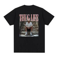 Funny Donald Trump Thug Life Meme Tee Shirt Men's Clothing Fashion Short Sleeve T-shirt Unisex Crewneck 100% Cotton T Shirt T... S įvairiaspalvis