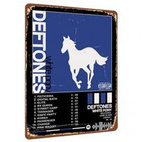 Deftones White Pony Album Cover Metal Wall Art Decorative Iron Poster for Music Fans Room Decoration 20x30cm（7.8x11.8inch）