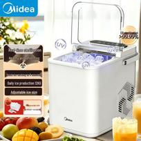 Midea Portable Automatic Ice Maker with UV Sterilization CN plug (adapter included) white