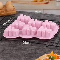 3D Lovely Bear Cake Mold DIY Birthday Party Cake Decorating Tools Animal Cookie Silicone Mould for Making Candy and Chocolate