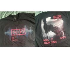 New NIN Nine Inch Nails 2026 Peel It Back Tour T-Shirt XXXXL