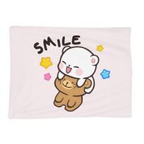 Peach And Goma Bubu Dudu Balloon Blanket Soft Warm Flannel Throw Blanket Bedspread for Bed Living room Picnic Travel Home Couch Size: 75*100cm, Weight: 230 GSM