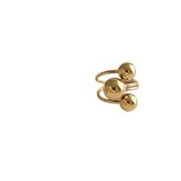Ball Shape Irregular Planet Ring Light Luxury Finger Opening Ring Korean Metal Ball Ring  Women auksas