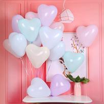 Jingtang Macaron Heart-Shaped Balloon, Romantic Wedding Room Decoration, Wedding Scene Decorative Balloons