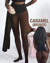 New One Seam Fleece Lined Tights Sexy Black Shaping Thermal Leggings Translucent Pantyhose Sheer Fleece Leggings Plus Size M