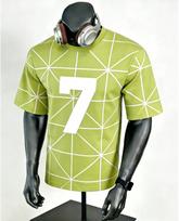 3D Printed Retro #10 Football Jersey T-Shirt, Men's Red & Yellow Color Block Soccer Shirt, Casual Sport Breathable Tee XXS