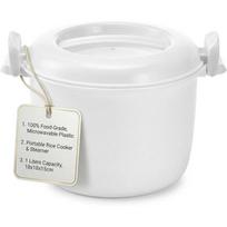 Microwave Rice Cooker: Portable Microwave Rice Steamer for Vegetable, Microwavable Pasta Cookware, Kitchen Non- Stick Pot Bacon Cooker for Cooking s balta